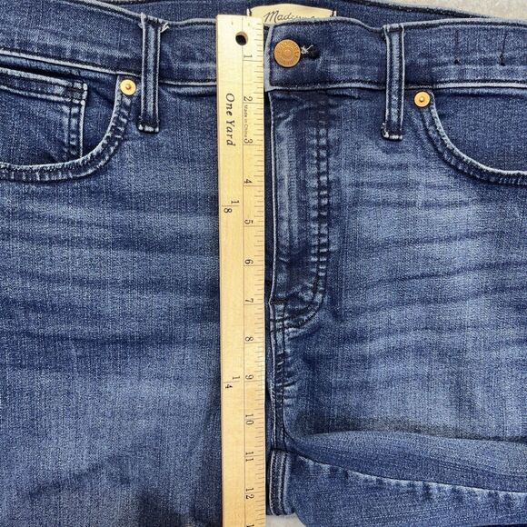 Madewell Stovepipe Mid-Rise Jeans Womens 32 Blue Medium Wash Stretch NG260 - Picture 13 of 16